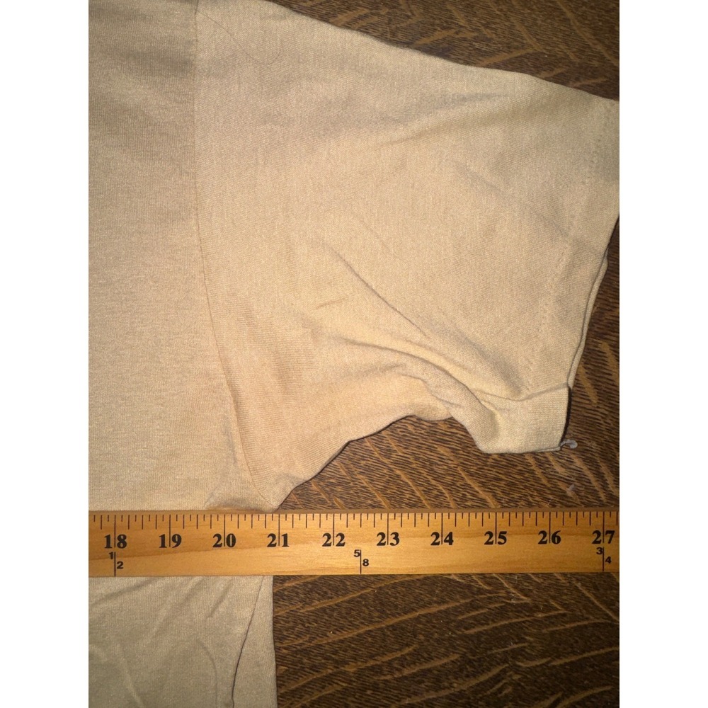 Vintage 1985 Black Bear T-Shirt XL Double Sided Nature Jerzees 50/50 USA Tan - Picture 8 of 11